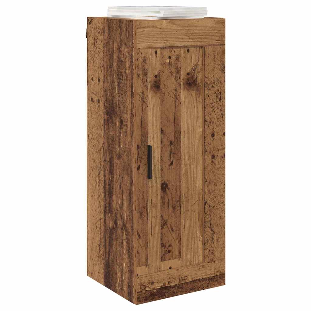 vidaXL Wall Mounted Cabinet Old Wood 34.5 x 34 x 90 cm Engineered Wood 3