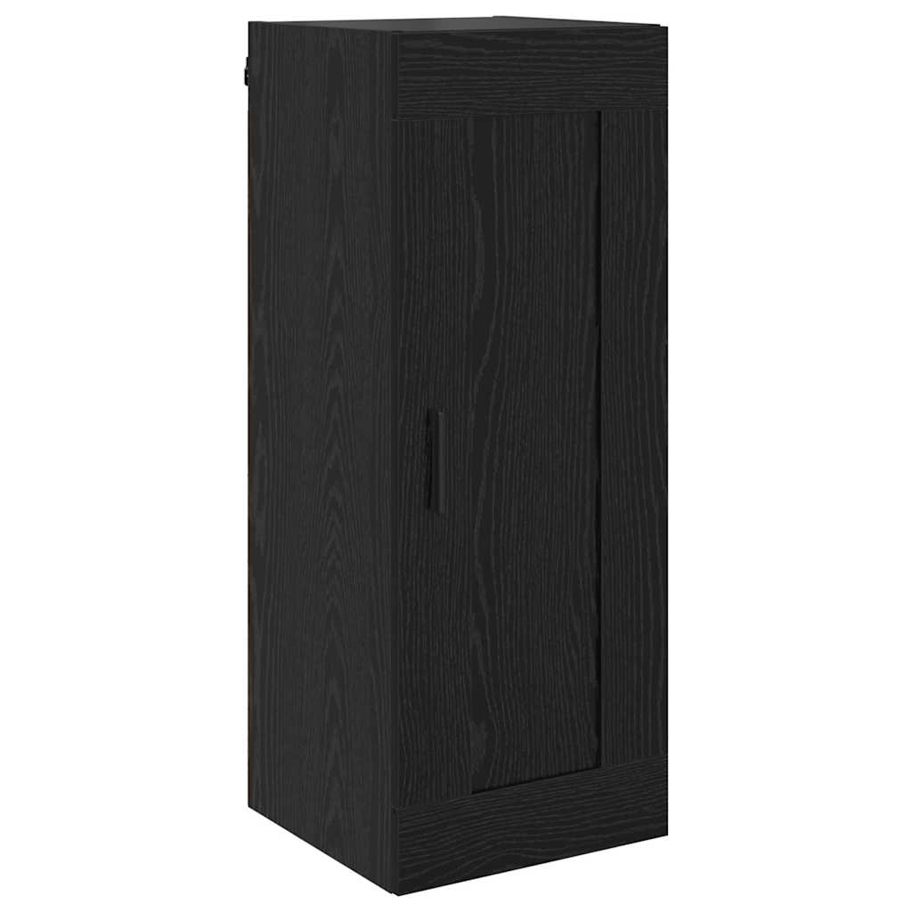 vidaXL Wall Mounted Cabinet Black Oak 34.5 x 34 x 90 cm 2