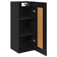 vidaXL Wall Mounted Cabinet Black Oak 34.5 x 34 x 90 cm 5