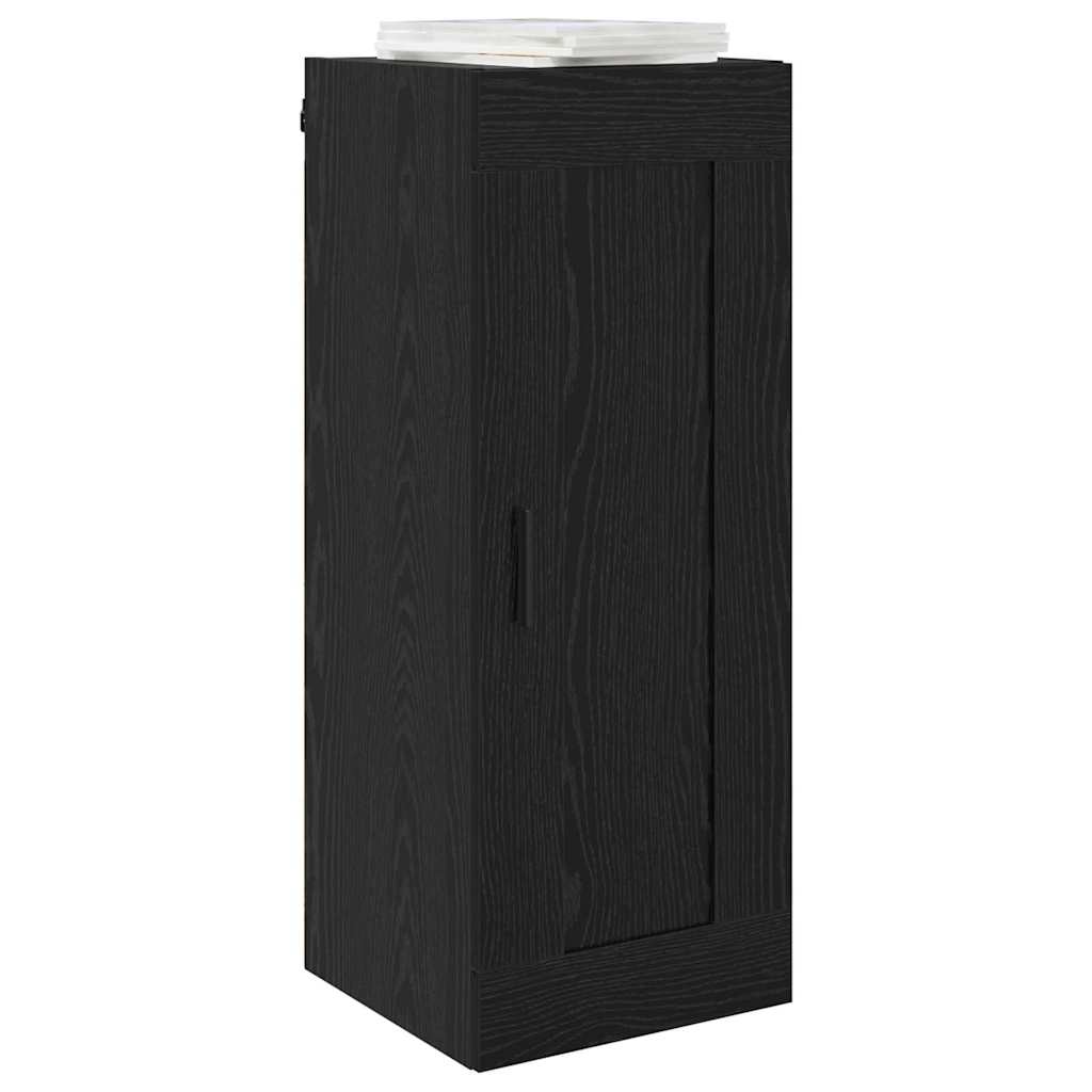 vidaXL Wall Mounted Cabinet Black Oak 34.5 x 34 x 90 cm 3