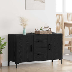 Sideboard 100x36x60 cm Engineered Wood Black oak