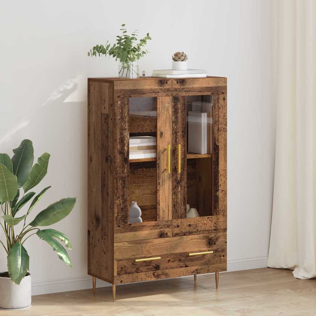Highboard Engineered Wood in Old Wood
