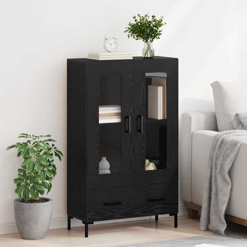 Highboard 69,5x31x115 cm Engineered Wood Black oak