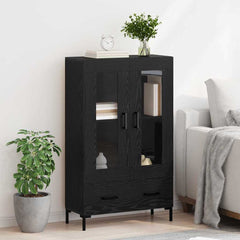 Highboard 69,5x31x115 cm Engineered Wood Black oak