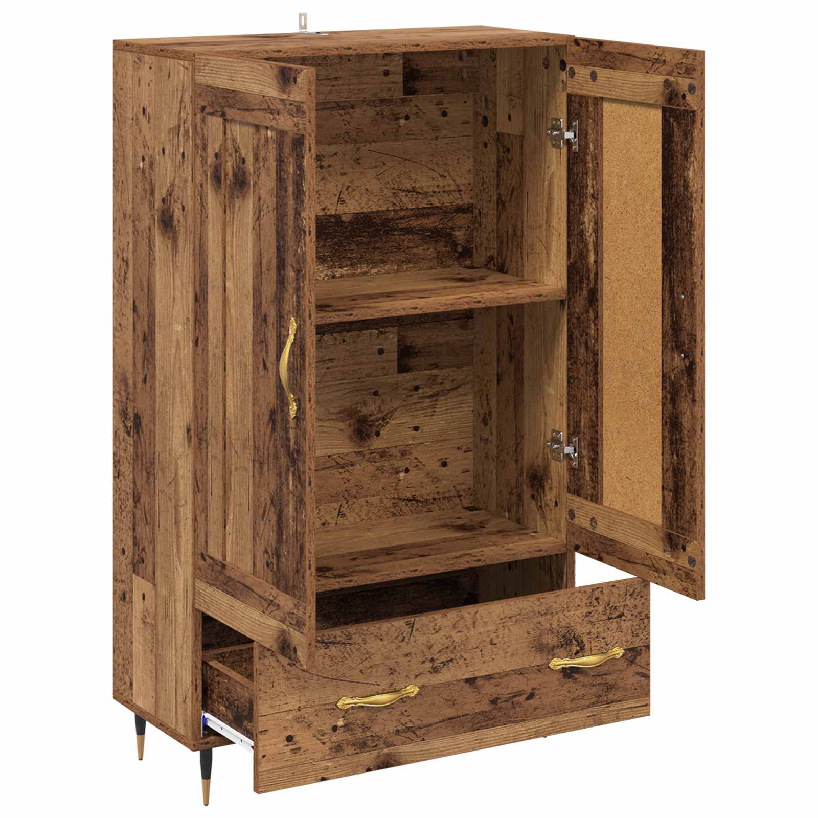 vidaXL Highboard Old Wood 69.5 x 31 x 115 cm Engineered Wood 5