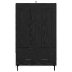 vidaXL Highboard Black Oak 69.5 x 31 x 115 cm Engineered Wood 6