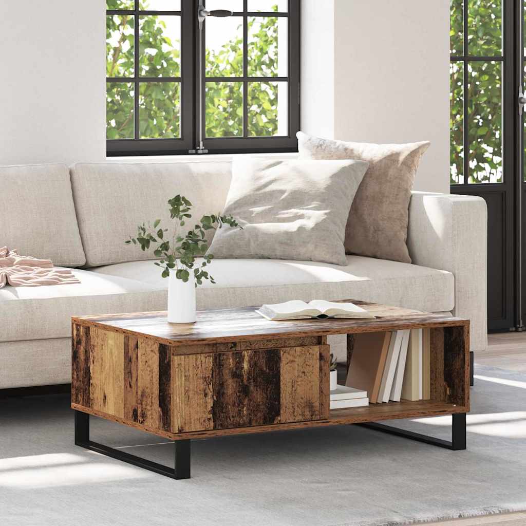 Coffee Table Engineered Wood in Old Wood