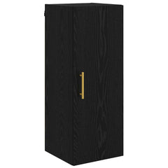 vidaXL Wall Mounted Cabinet Black Oak 34.5 x 34 x 90 cm 2