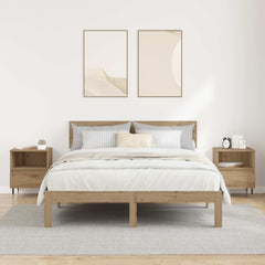 vidaXL Bedside Cabinet 2 pcs Artisan Oak 40 x 35 x 50 cm 4