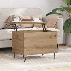 vidaXL Coffee Table Artisan Oak 60 x 44.5 x 45 cm Engineered Wood 4