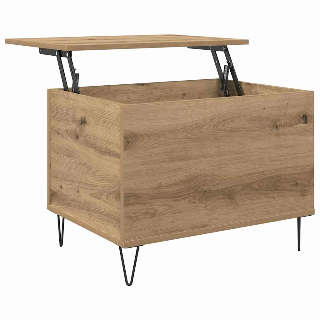 vidaXL Coffee Table Artisan Oak 60 x 44.5 x 45 cm Engineered Wood 5