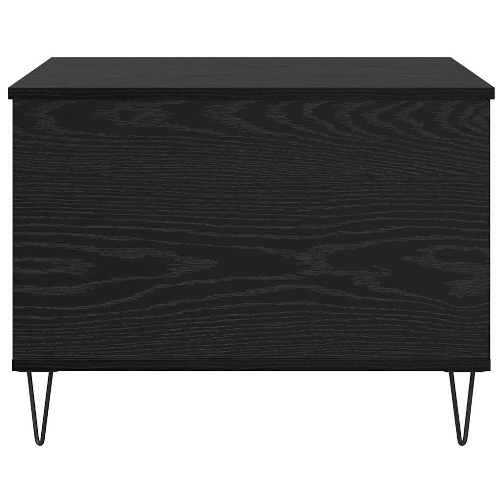 vidaXL Coffee Table Black Oak 60 x 44.5 x 45 cm Engineered Wood 6