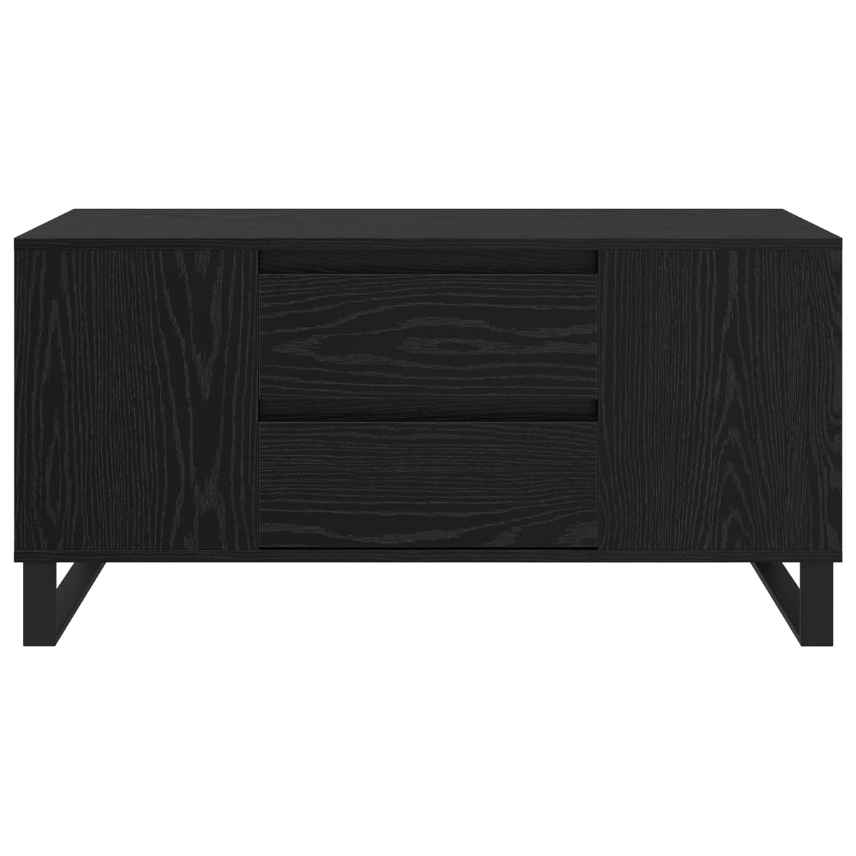 Coffee Table 102x44,5x50 cm Engineered Wood Black oak