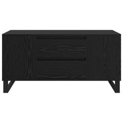 Coffee Table 102x44,5x50 cm Engineered Wood Black oak