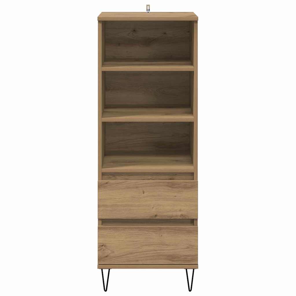 vidaXL Highboard Artisan Oak 40 x 36 x 110 cm Engineered Wood 6