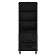 vidaXL Highboard Black Oak 40 x 36 x 110 cm Engineered Wood 6