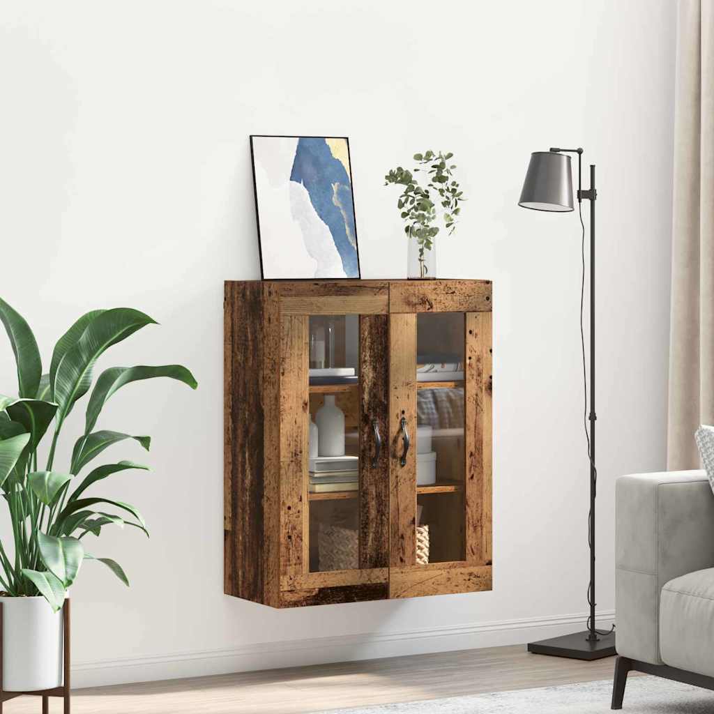 Wall Mounted Cabinet 69,5x34x90 cm Engineered Wood Old wood