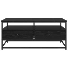 vidaXL Coffee Table Black Oak 100 x 51 x 45 cm Engineered Wood 6