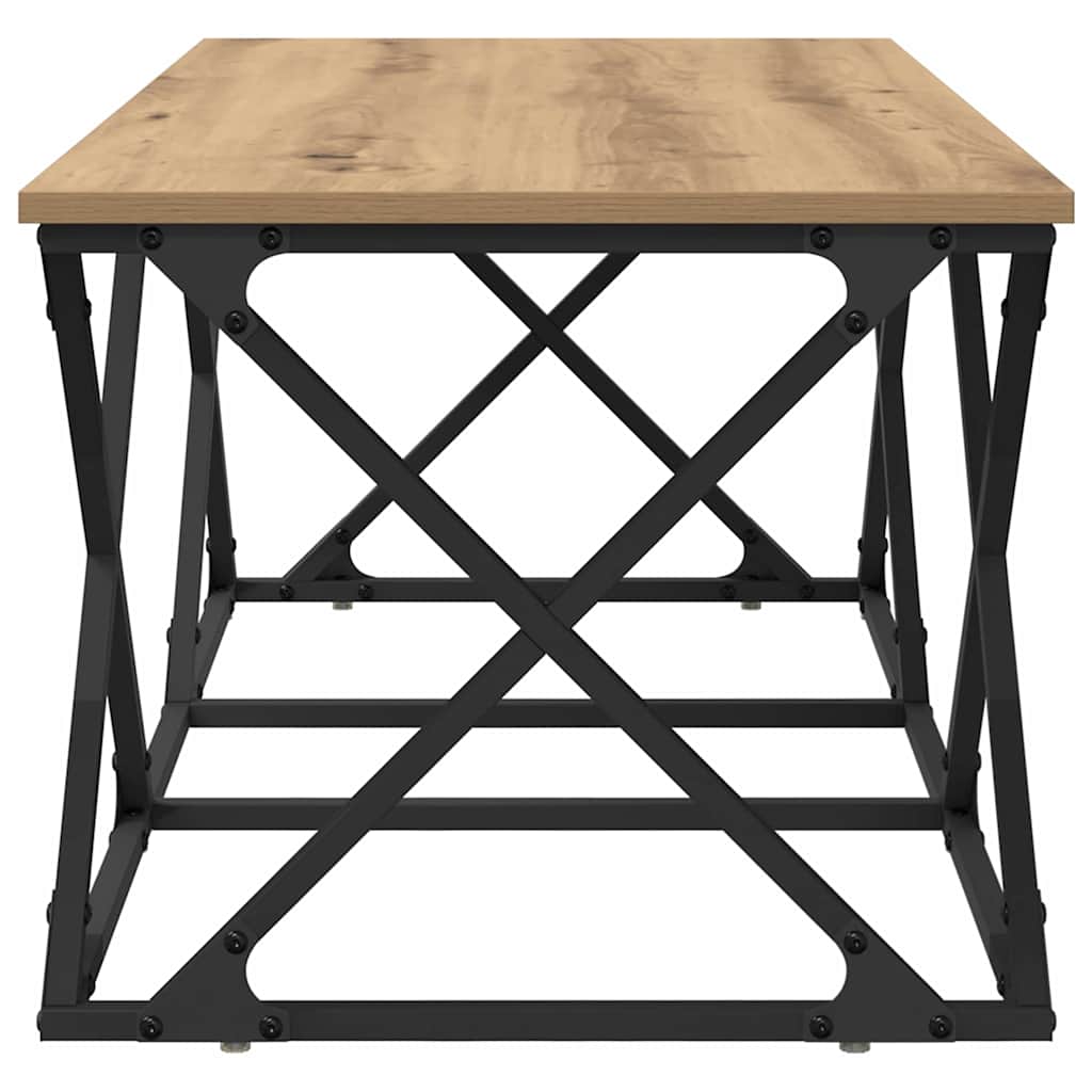 vidaXL Coffee Table Artisan Oak 100 x 49 x 40 cm Engineered Wood 6