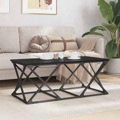 vidaXL Coffee Table Black Oak 100 x 49 x 40 cm Engineered Wood 4
