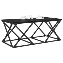 vidaXL Coffee Table Black Oak 100 x 49 x 40 cm Engineered Wood 3