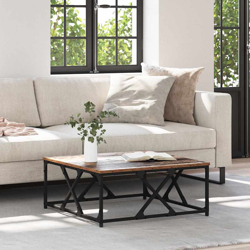 vidaXL Coffee Table Old Wood 70 x 70 x 30 cm Engineered Wood 1