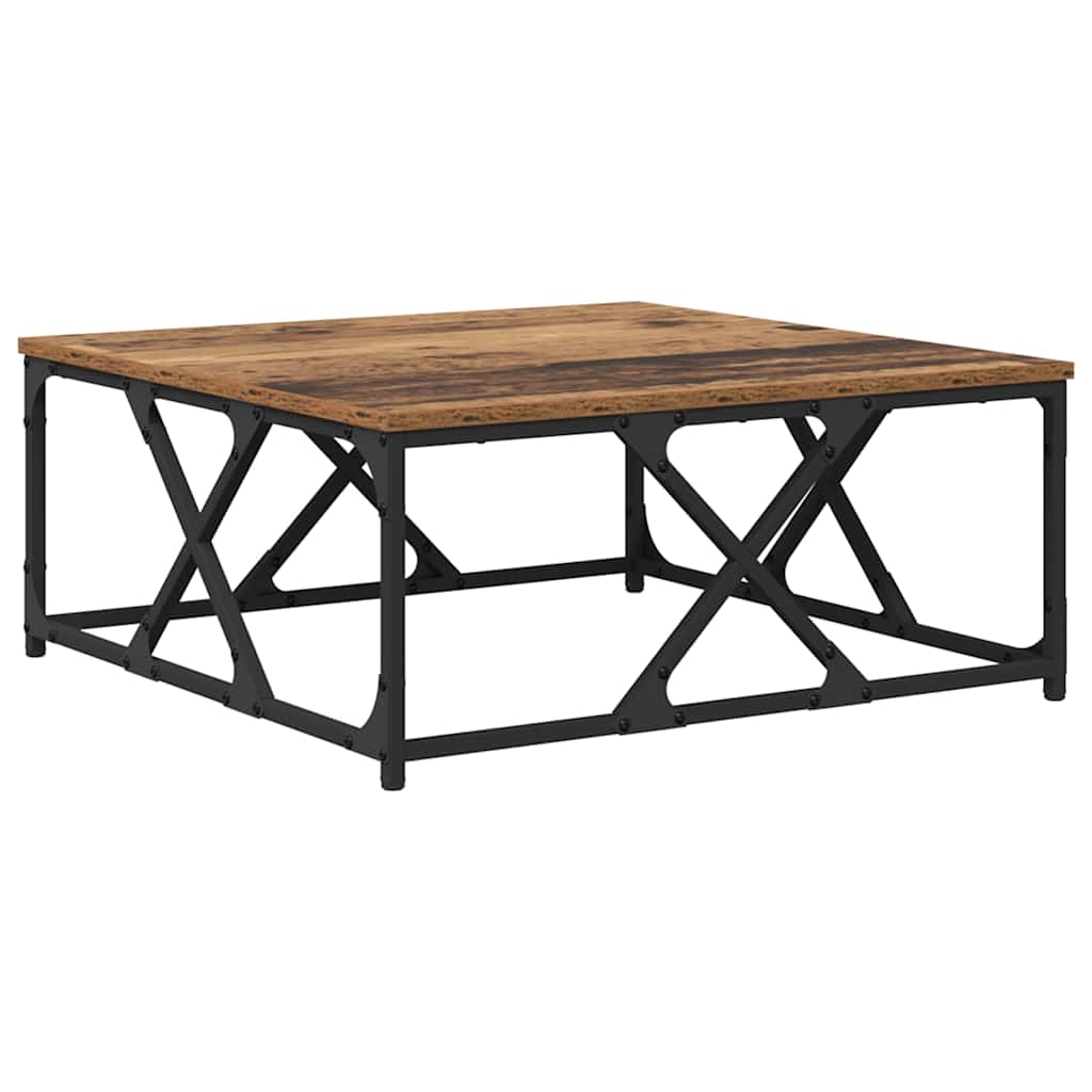 vidaXL Coffee Table Old Wood 70 x 70 x 30 cm Engineered Wood 2