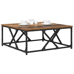 vidaXL Coffee Table Old Wood 70 x 70 x 30 cm Engineered Wood 3