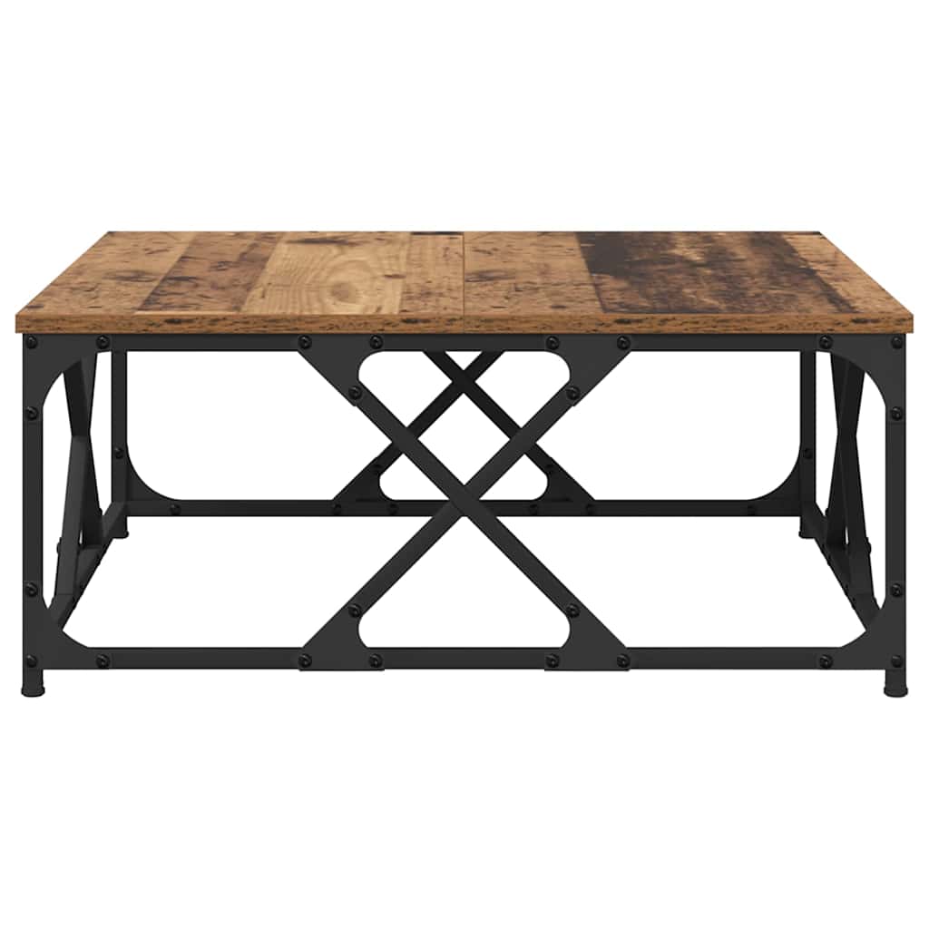 vidaXL Coffee Table Old Wood 70 x 70 x 30 cm Engineered Wood 6