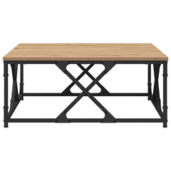 vidaXL Coffee Table Artisan Oak 70 x 70 x 30 cm Engineered Wood 5