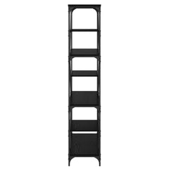 vidaXL Bookshelf 9-Tier 91 x 36 x 176 cm Engineered Wood Black Oak 6
