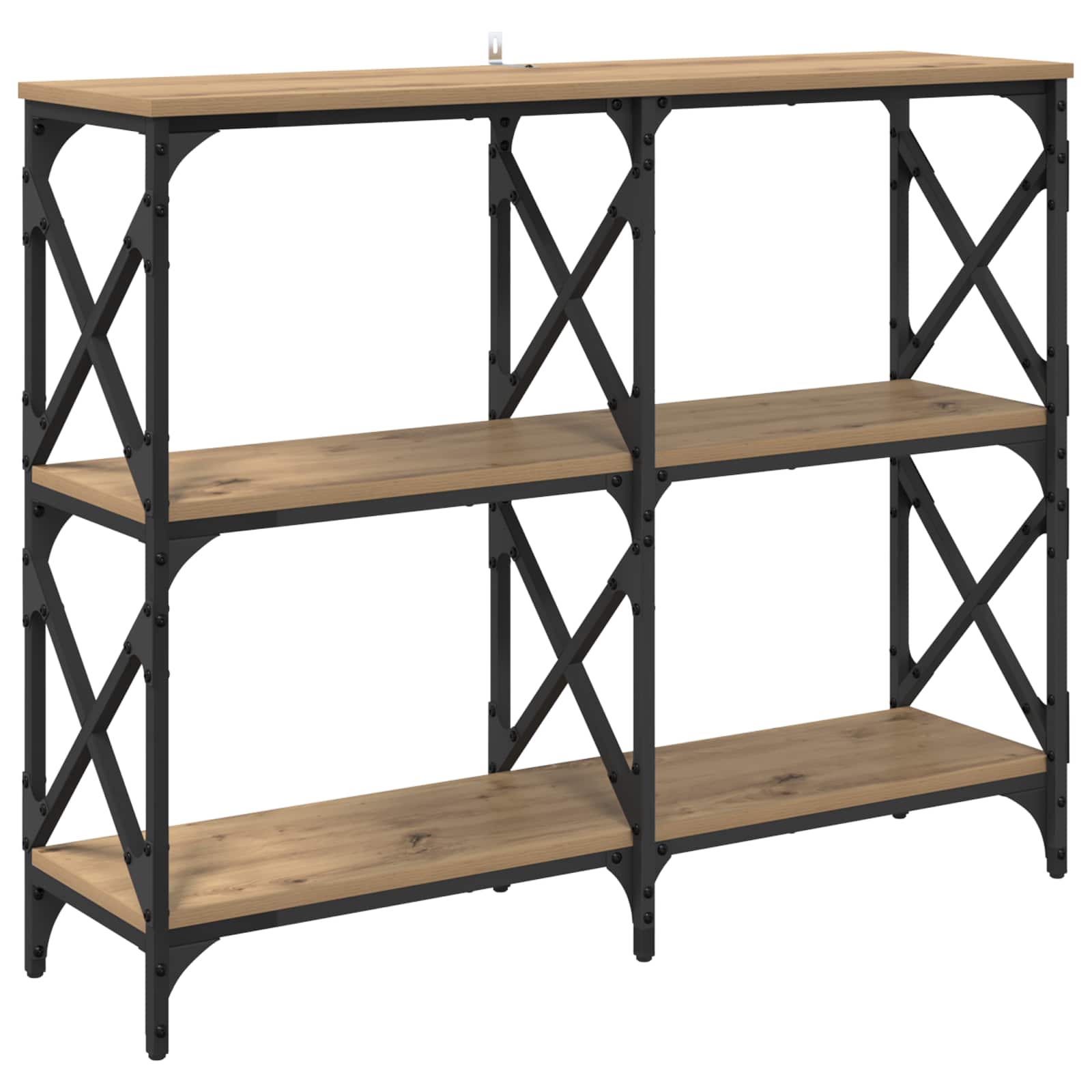 vidaXL Console Table Artisan Oak 100 x 28 x 80.5 cm Engineered Wood 2