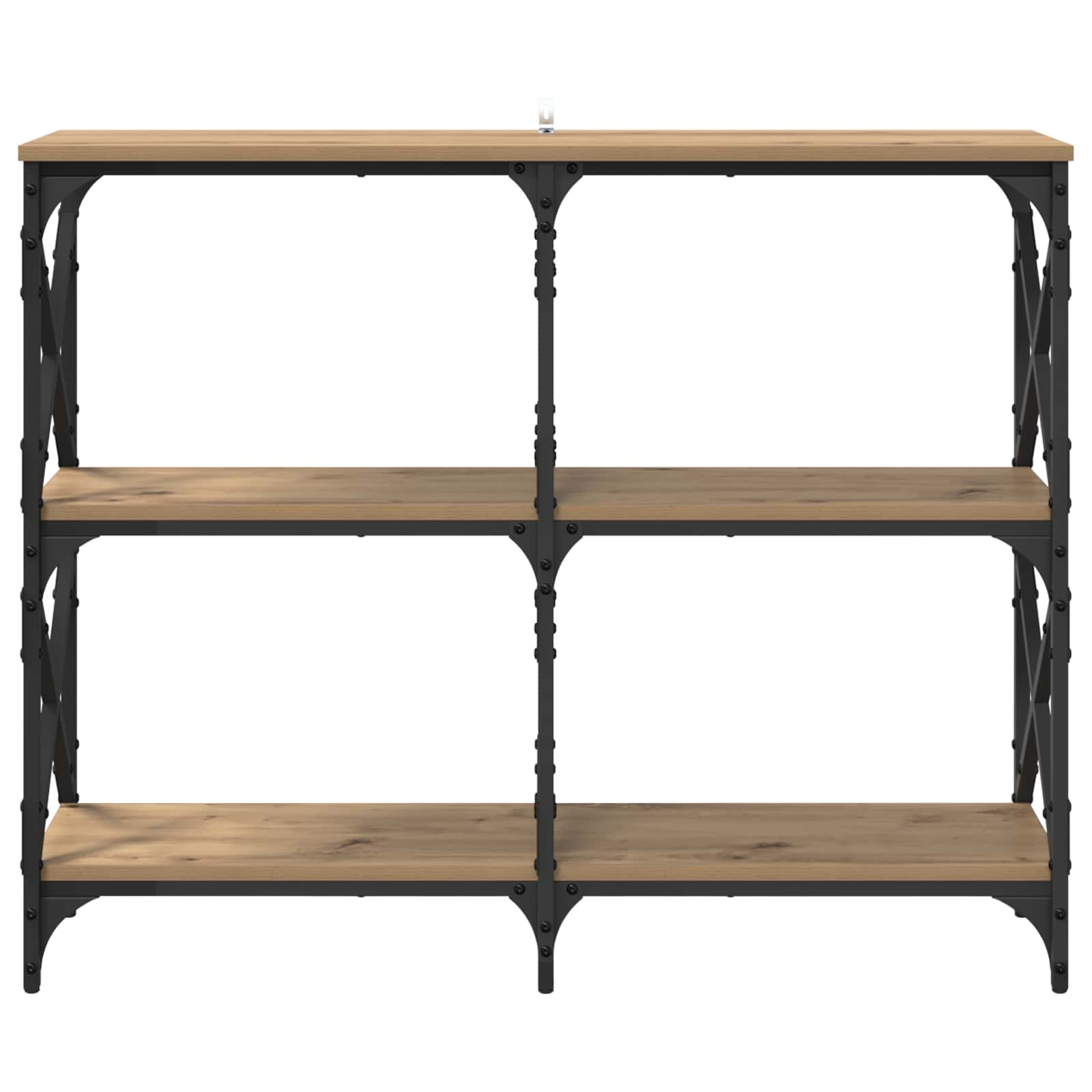 vidaXL Console Table Artisan Oak 100 x 28 x 80.5 cm Engineered Wood 5