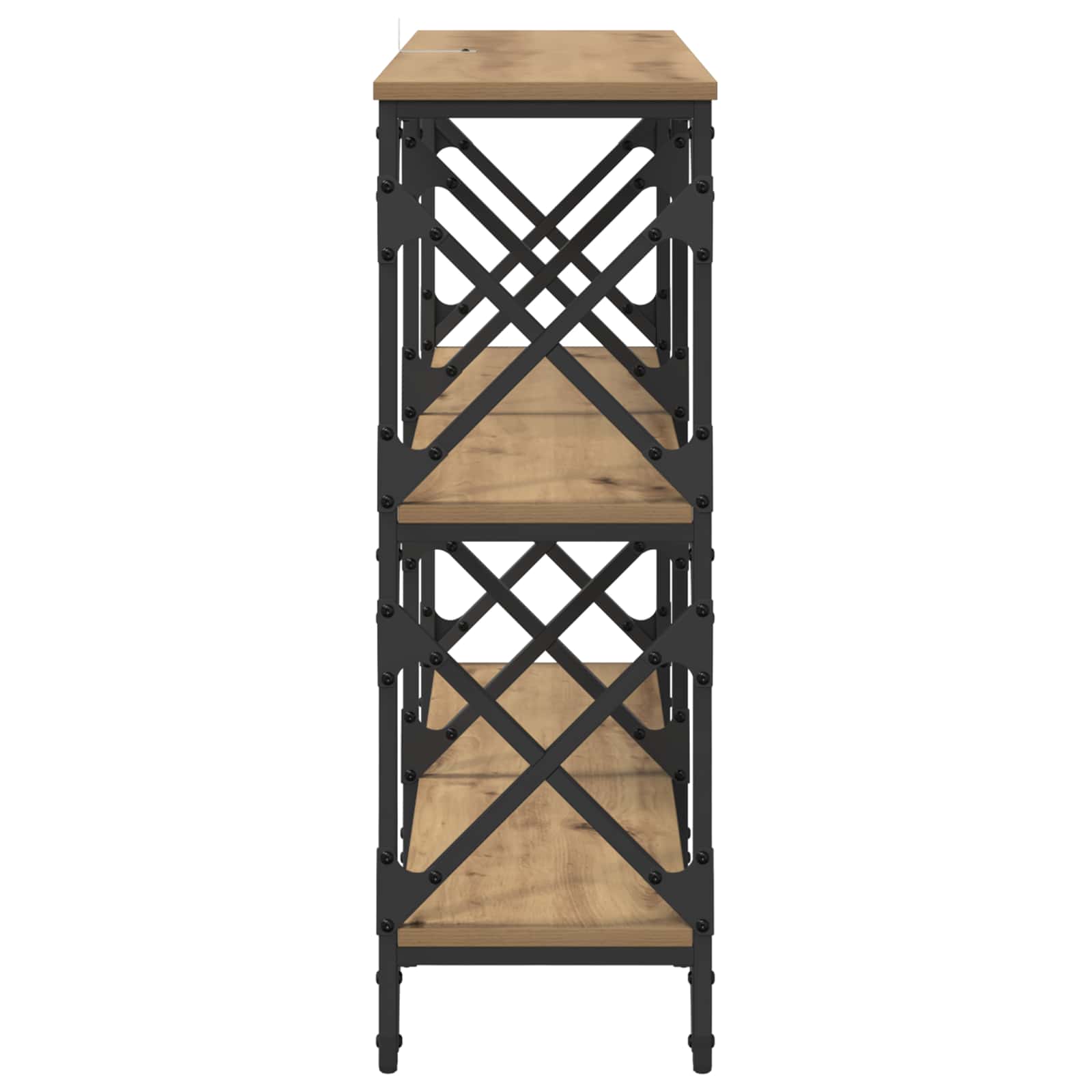 vidaXL Console Table Artisan Oak 100 x 28 x 80.5 cm Engineered Wood 6