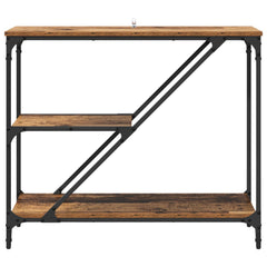 vidaXL Console Table Old Wood 88.5 x 30 x 75 cm Engineered Wood 5