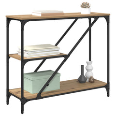 vidaXL Console Table Artisan Oak 88.5 x 30 x 75 cm Engineered Wood 3
