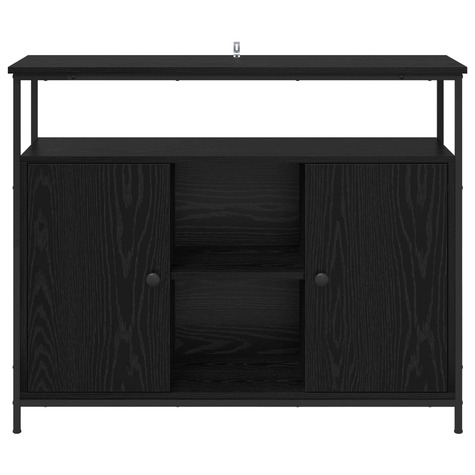 vidaXL Sideboard Black Oak 100 x 35 x 80 cm Engineered Wood 6