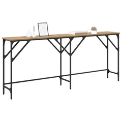vidaXL Console Table Artisan Oak 180 x 30 x 75 cm Engineered Wood 3