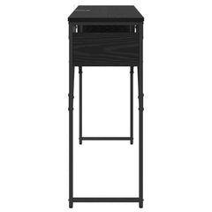 vidaXL ConsoleTable Black Oak Engineered Wood 105x30x75cm 6