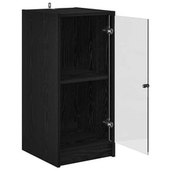 vidaXL Sideboard Black oak 35 x 37 x 76 cm Engineered Wood 5