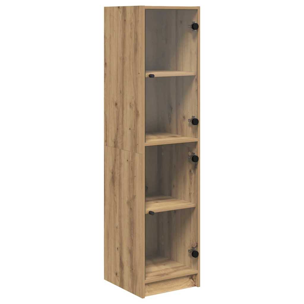 vidaXL Highboard Artisan Oak 35 x 37 x 142 cm Engineered Wood 2