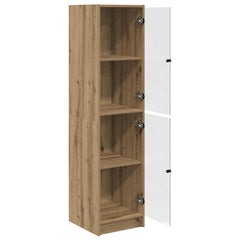 vidaXL Highboard Artisan Oak 35 x 37 x 142 cm Engineered Wood 5