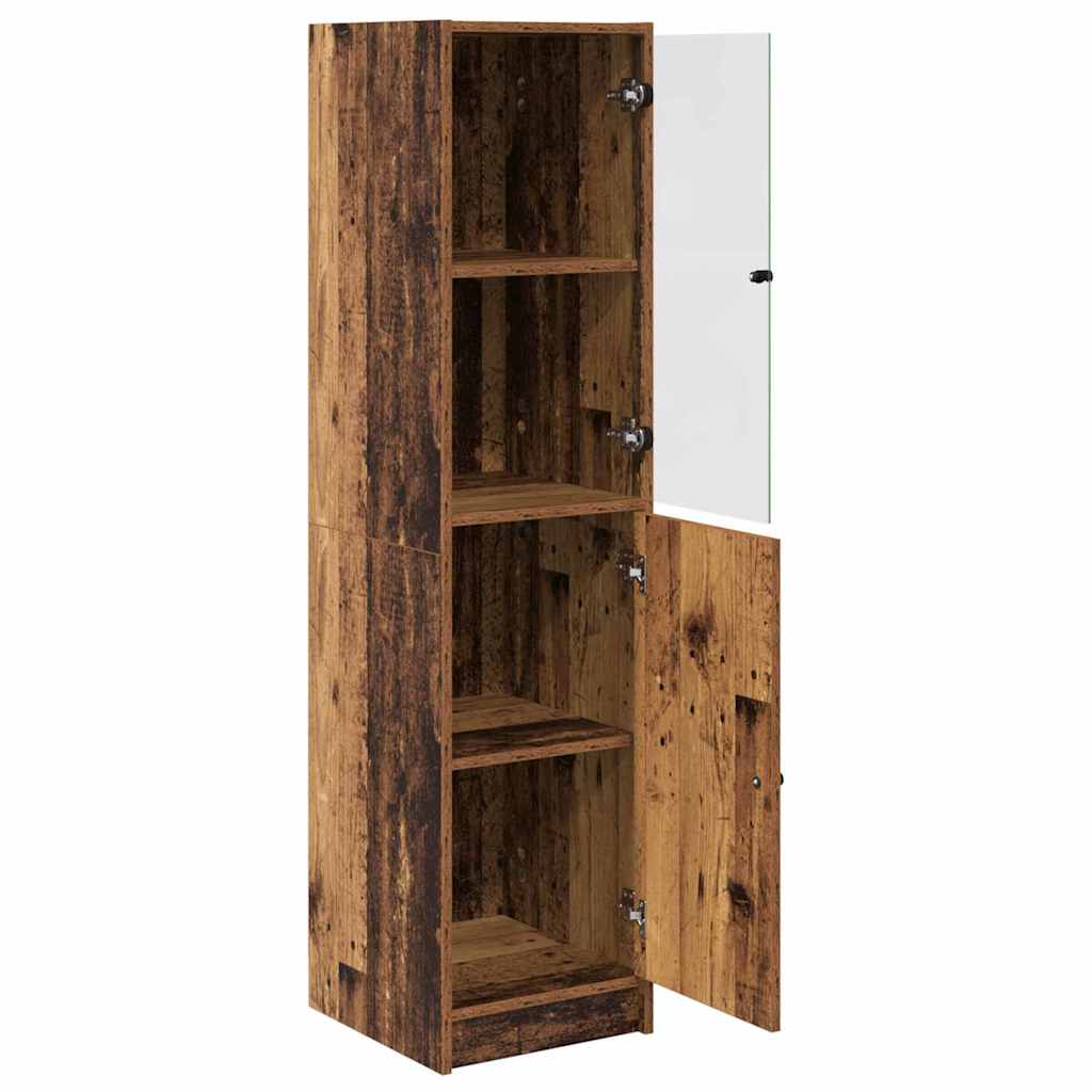 vidaXL Highboard Old Wood 35 x 37 x 142 cm Engineered Wood 5
