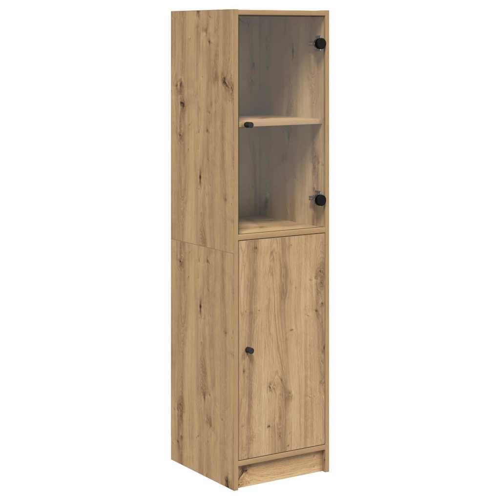 vidaXL Highboard Artisan Oak 35 x 37 x 142 cm Engineered Wood 2
