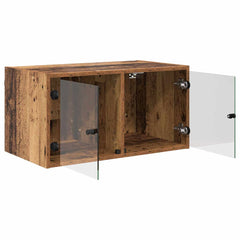 vidaXL Wall Cabinets 2 pcs 68 x 37 x 35 cm Engineered Wood Old Wood 5
