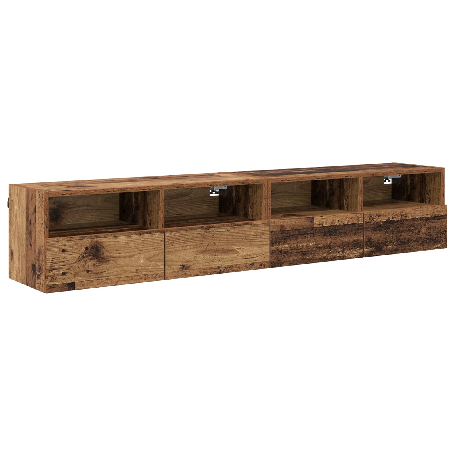 vidaXL TV Wall Cabinets 2 pcs Old Wood Engineered Wood 2