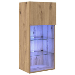 vidaXL Wall-mounted TV Cabinet 40.5 x 30 x 90 cm Artisan Oak 2