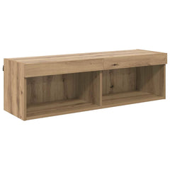 vidaXL TV Wall Cabinet 100 x 30 x 30 cm Artisan Oak Engineered Wood 2