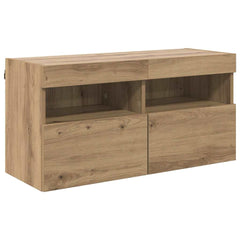 vidaXL TV Wall Cabinet 80 x 30 x 40 cm Artisan Oak Engineered Wood 2
