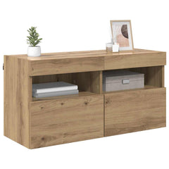 vidaXL TV Wall Cabinet 80 x 30 x 40 cm Artisan Oak Engineered Wood 3